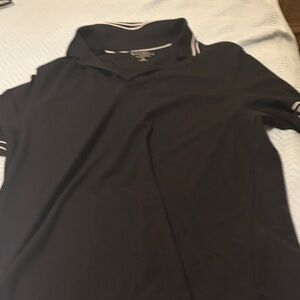 Club Room Black Polo with White Trim